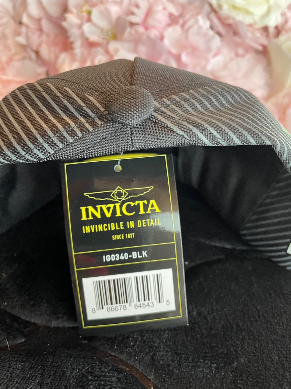 Invicta Black & Neon Yellow Racing Cap - Picture 2 of 4